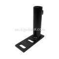 Black Steel Floor Anchor Support Post Bracket